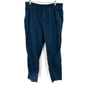 EVERLANE Men's Navy Blue Crepe Lightweight Slim Straight Leg Pants Size 33 x 32